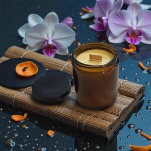 Orchid Blooms Candle Soy & Beeswax Pure Blend Aromatherapy Orchid & Vine